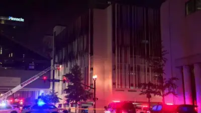 Metro Fire investigating what caused a parking garage to catch fire and collapse