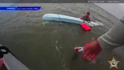 2 boaters rescued at sea after vessel flips over near Fort Myers